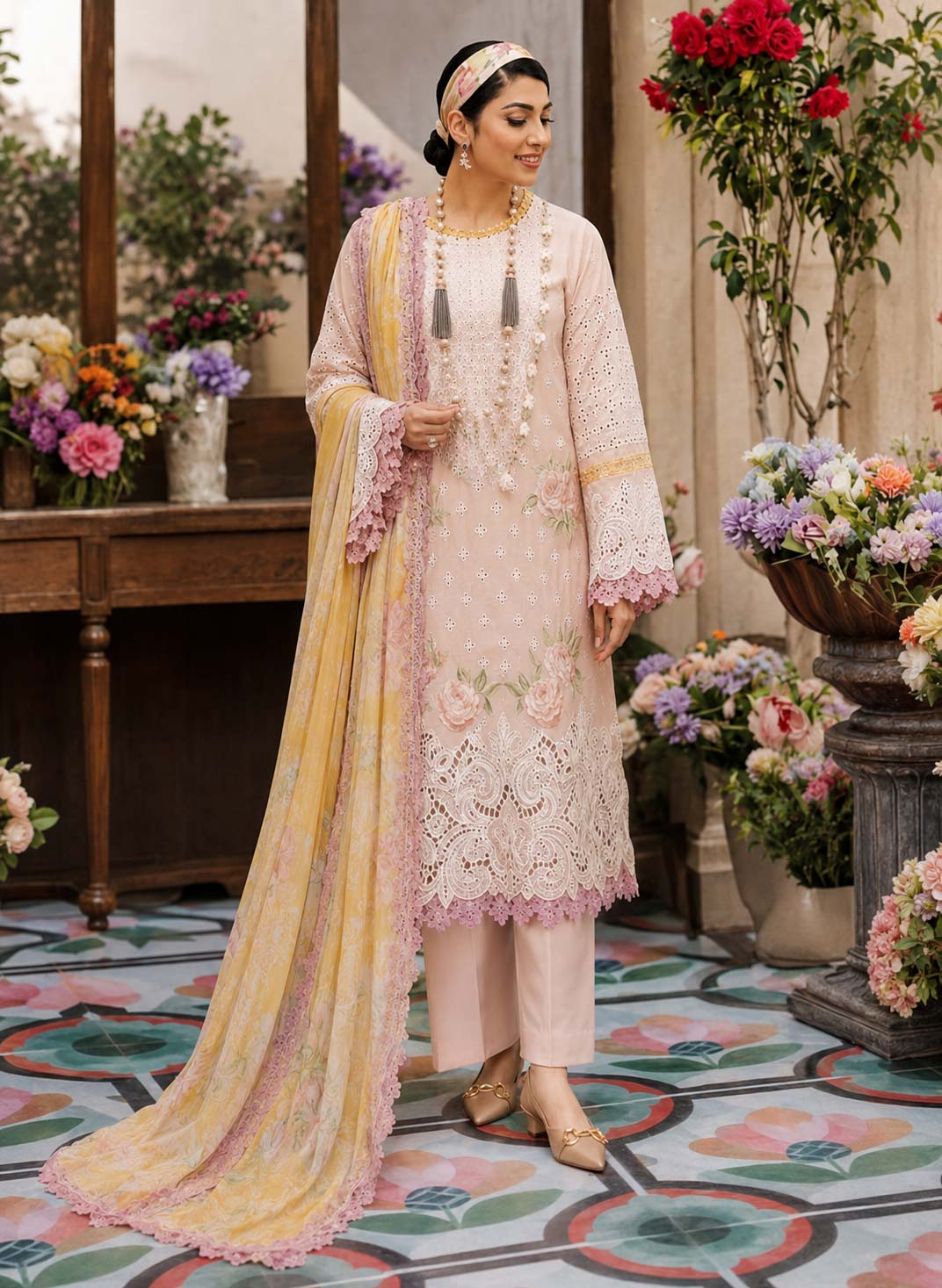 Yumna 3-Piece Unstitched Suit