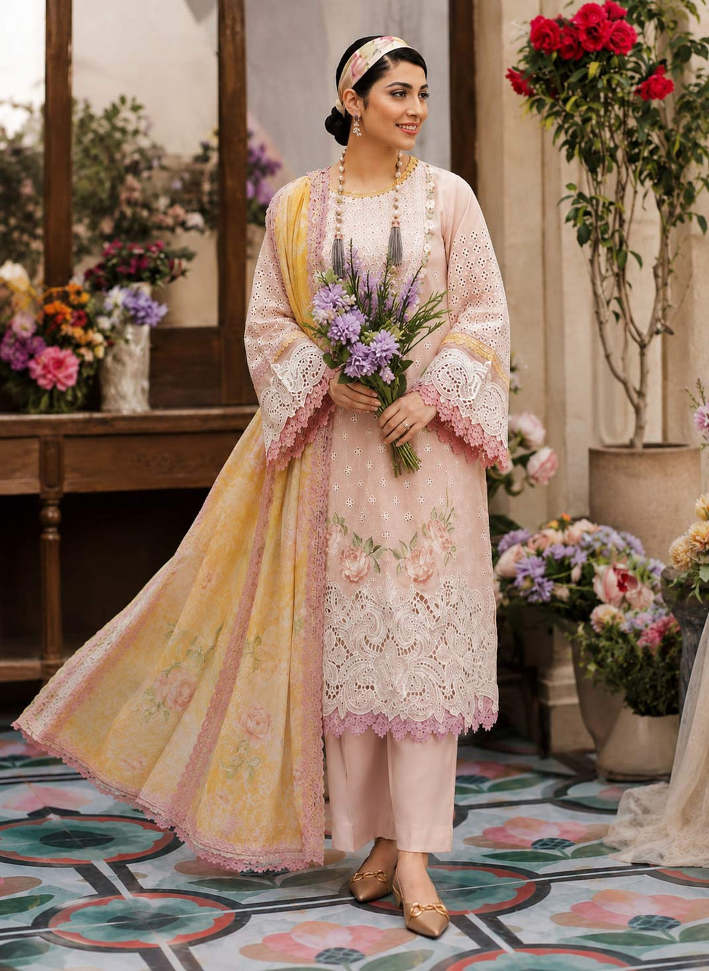 Yumna 3-Piece Unstitched Suit