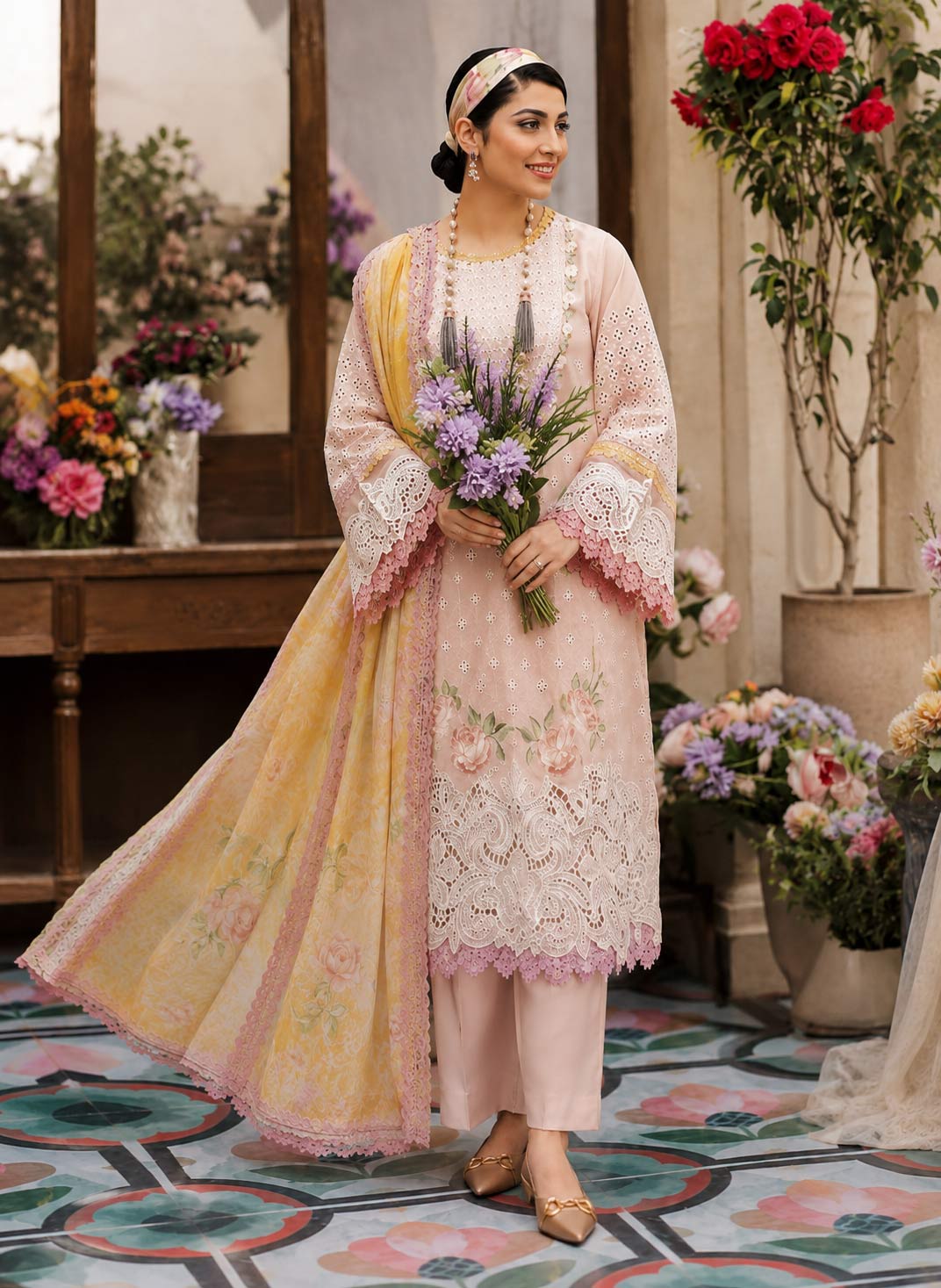 Yumna 3-Piece Unstitched Suit