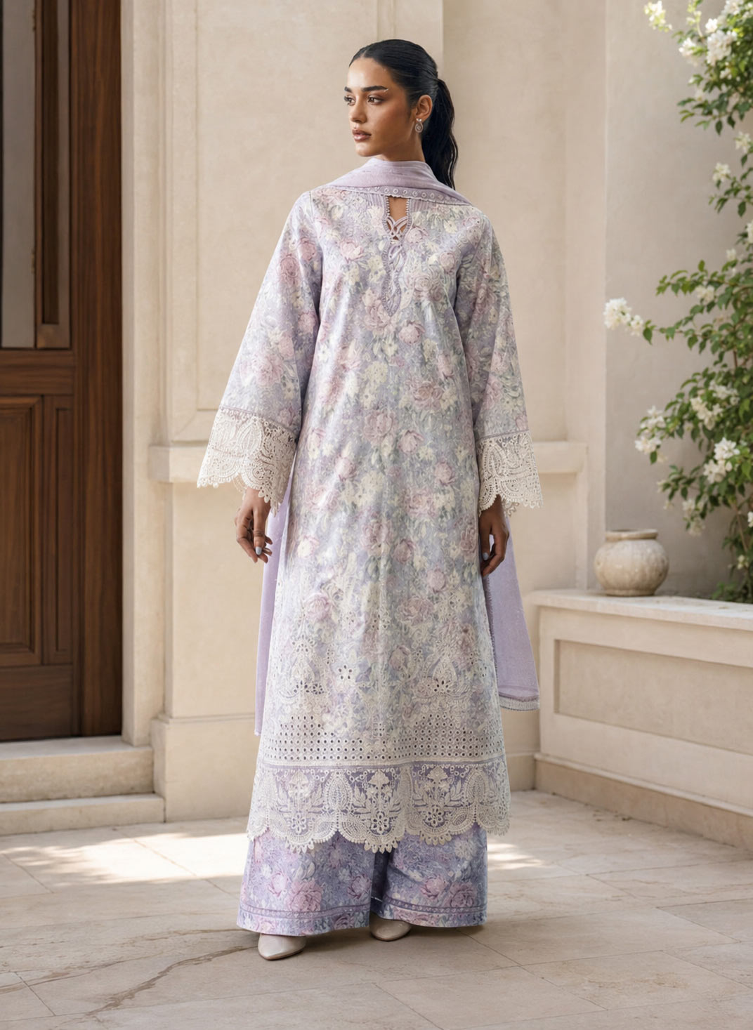Zoyaana 3 Piece Unstitched Suit