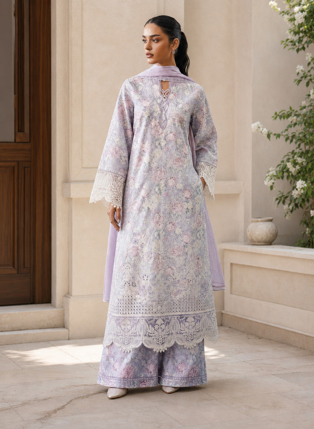 Zoyaana 3 Piece Unstitched Suit