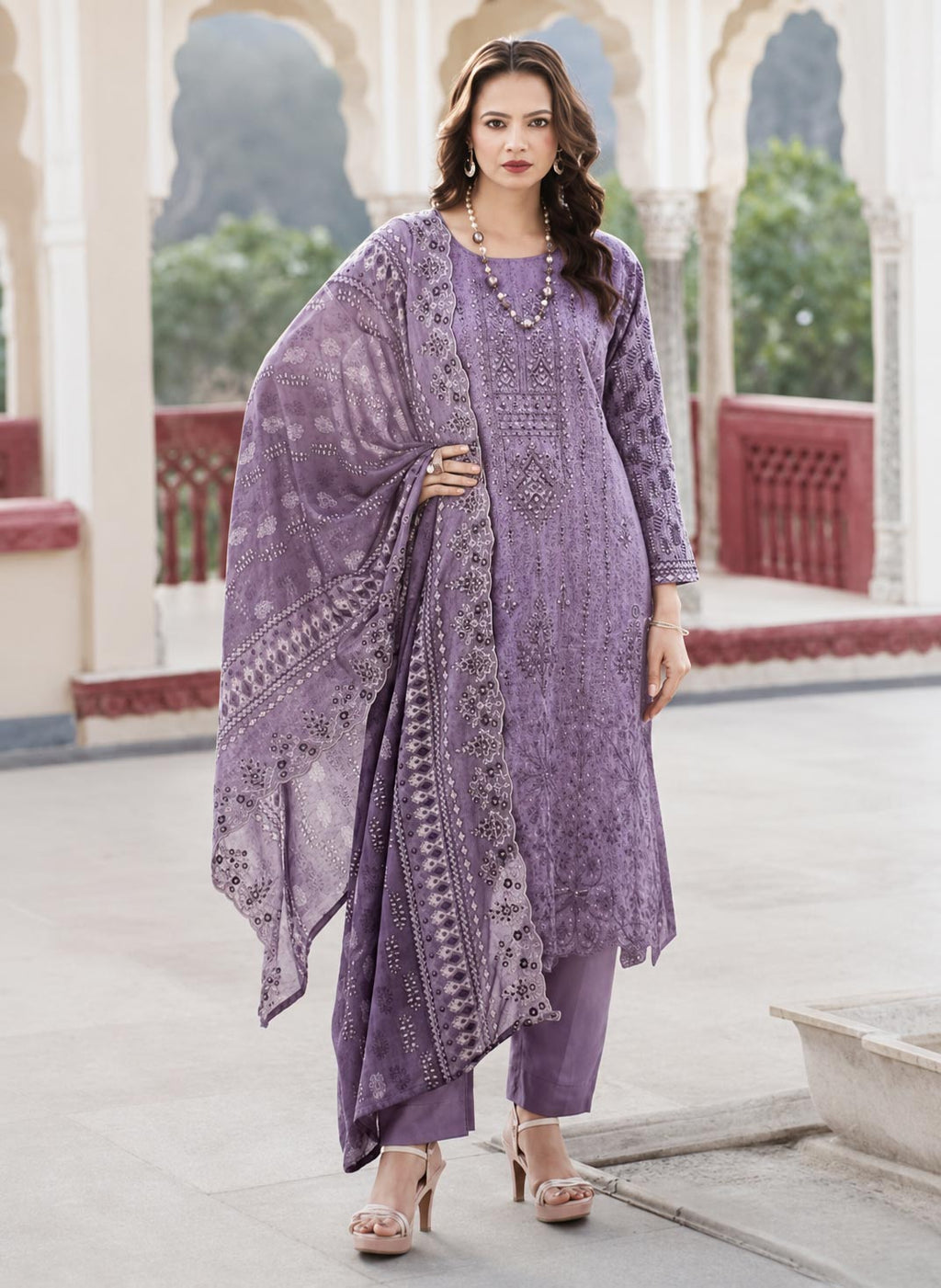 Mehrunisa 3-Piece Unstitched Suit