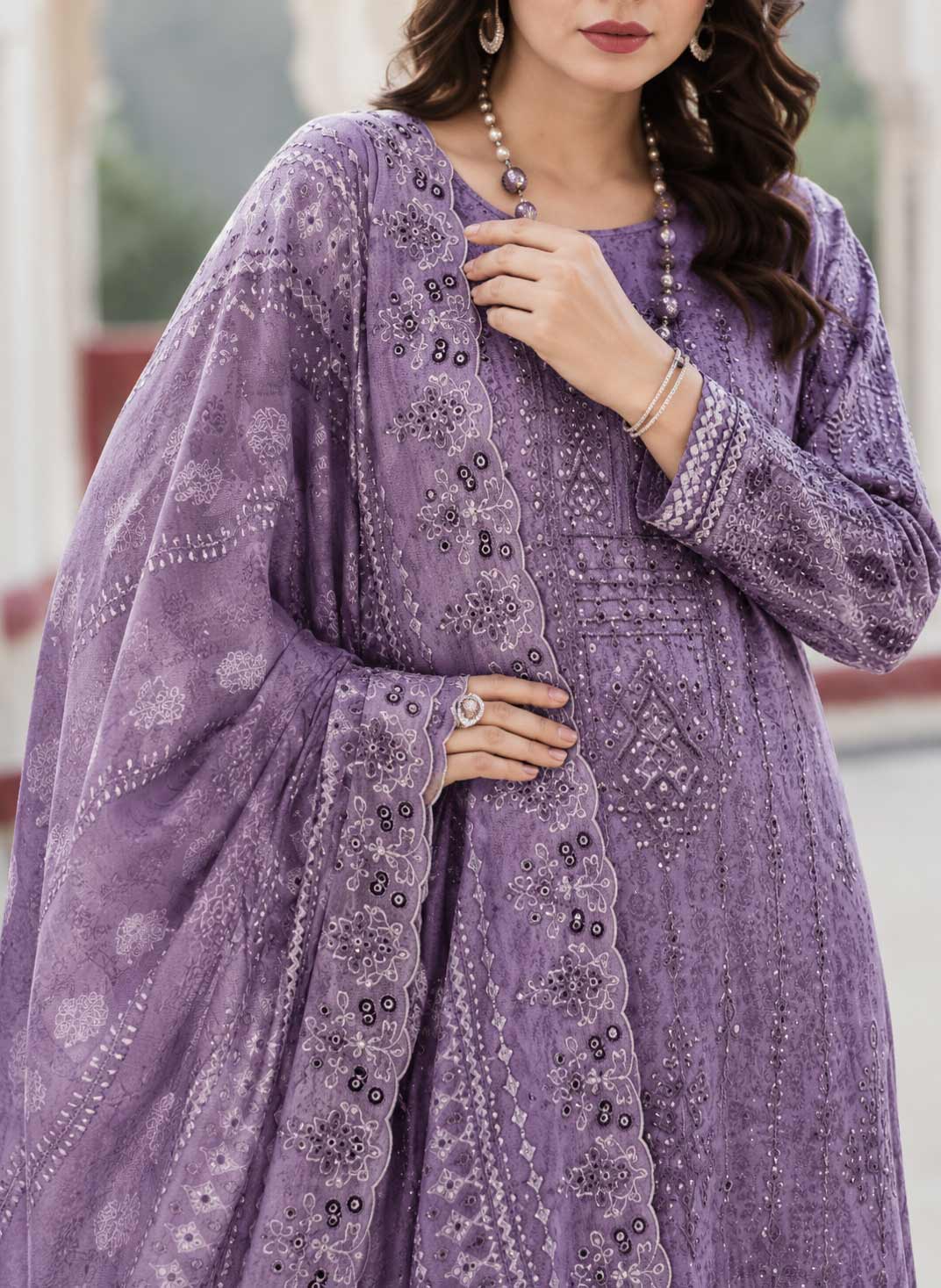 Mehrunisa 3-Piece Unstitched Suit