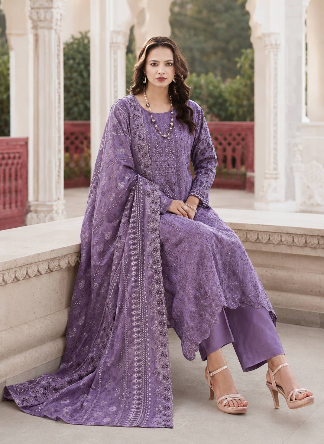 Mehrunisa 3-Piece Unstitched Suit