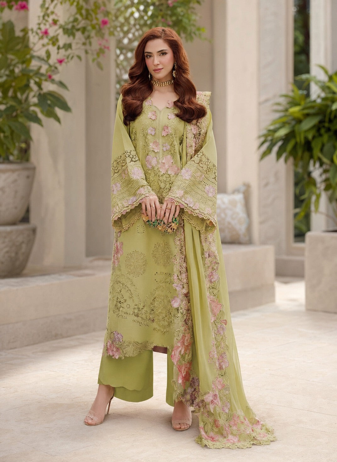 Zehra 3-Piece Unstitched Suit