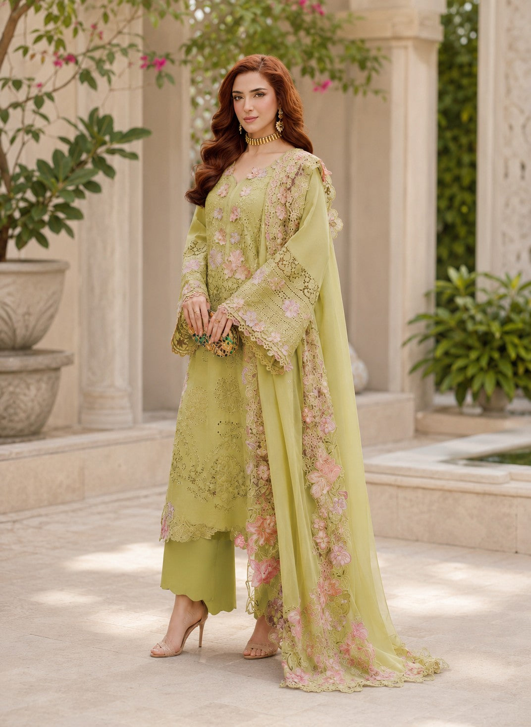Zehra 3-Piece Unstitched Suit