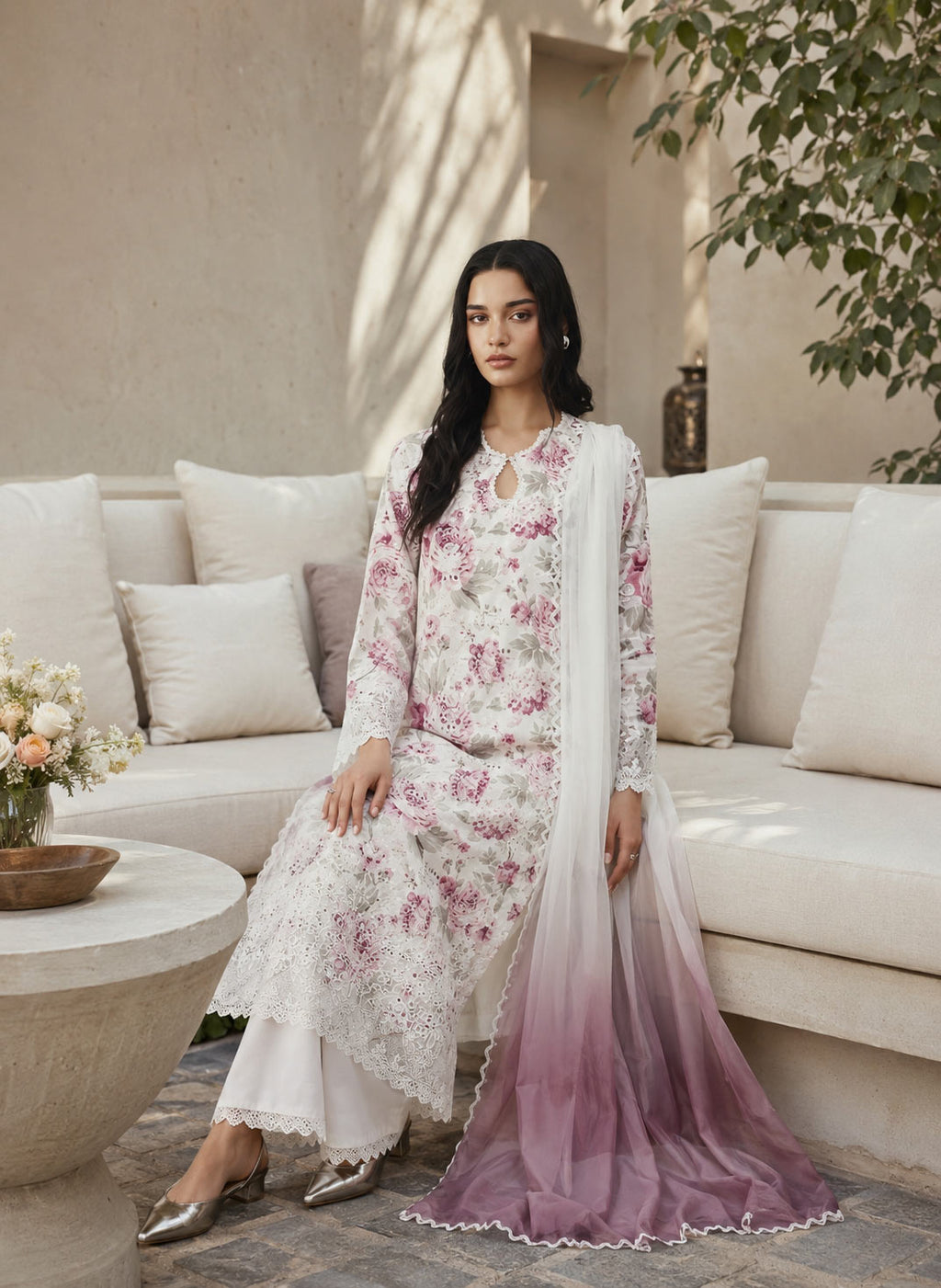 Areeha 3-Piece Unstitched Suit