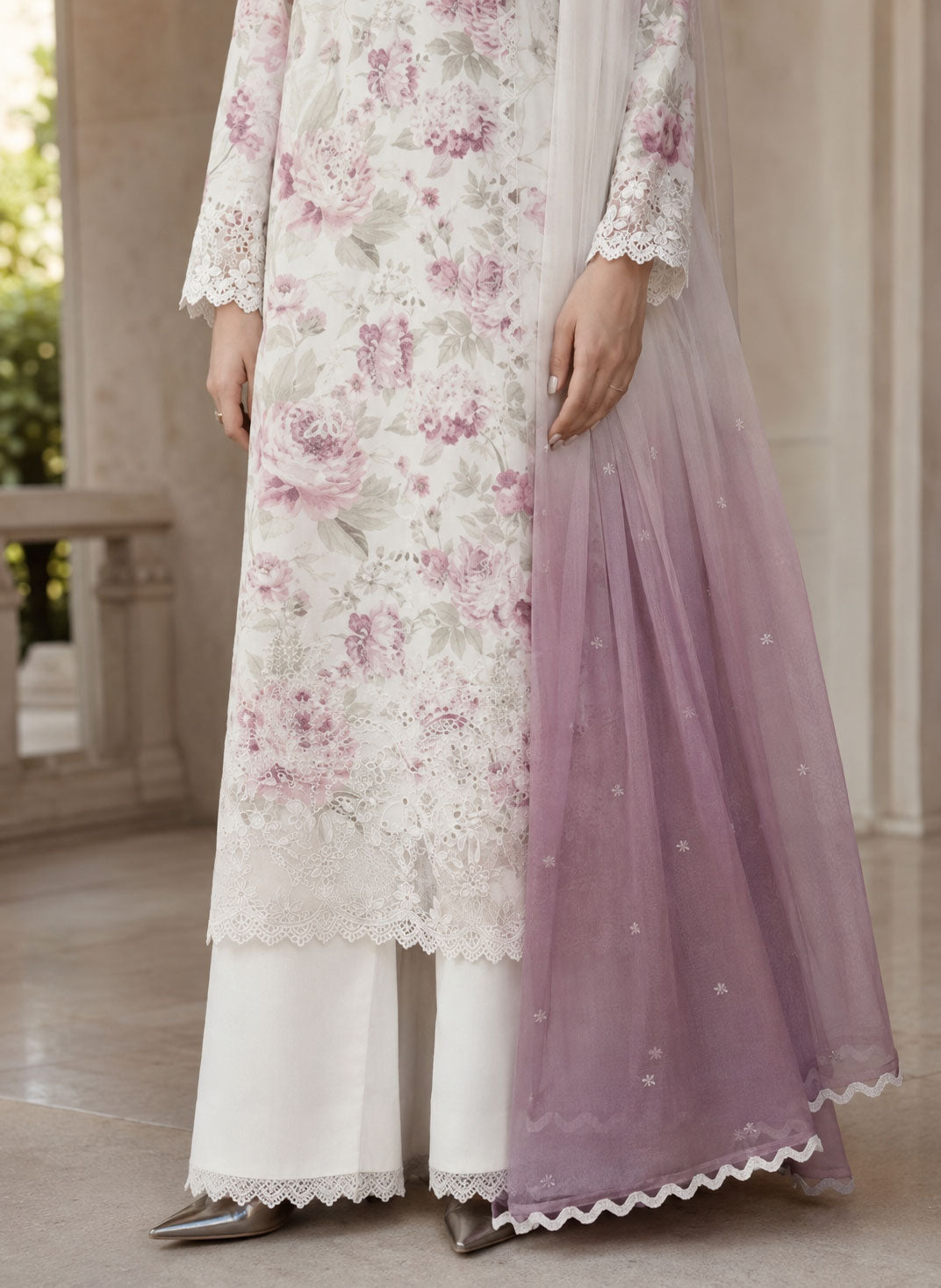 Areeha 3-Piece Unstitched Suit