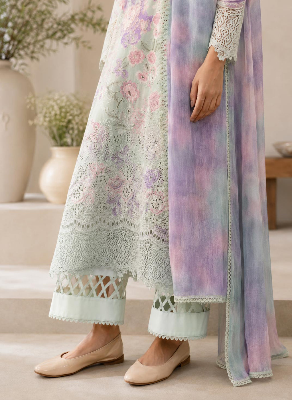 Sabiya 3 Piece Unstitched Suit