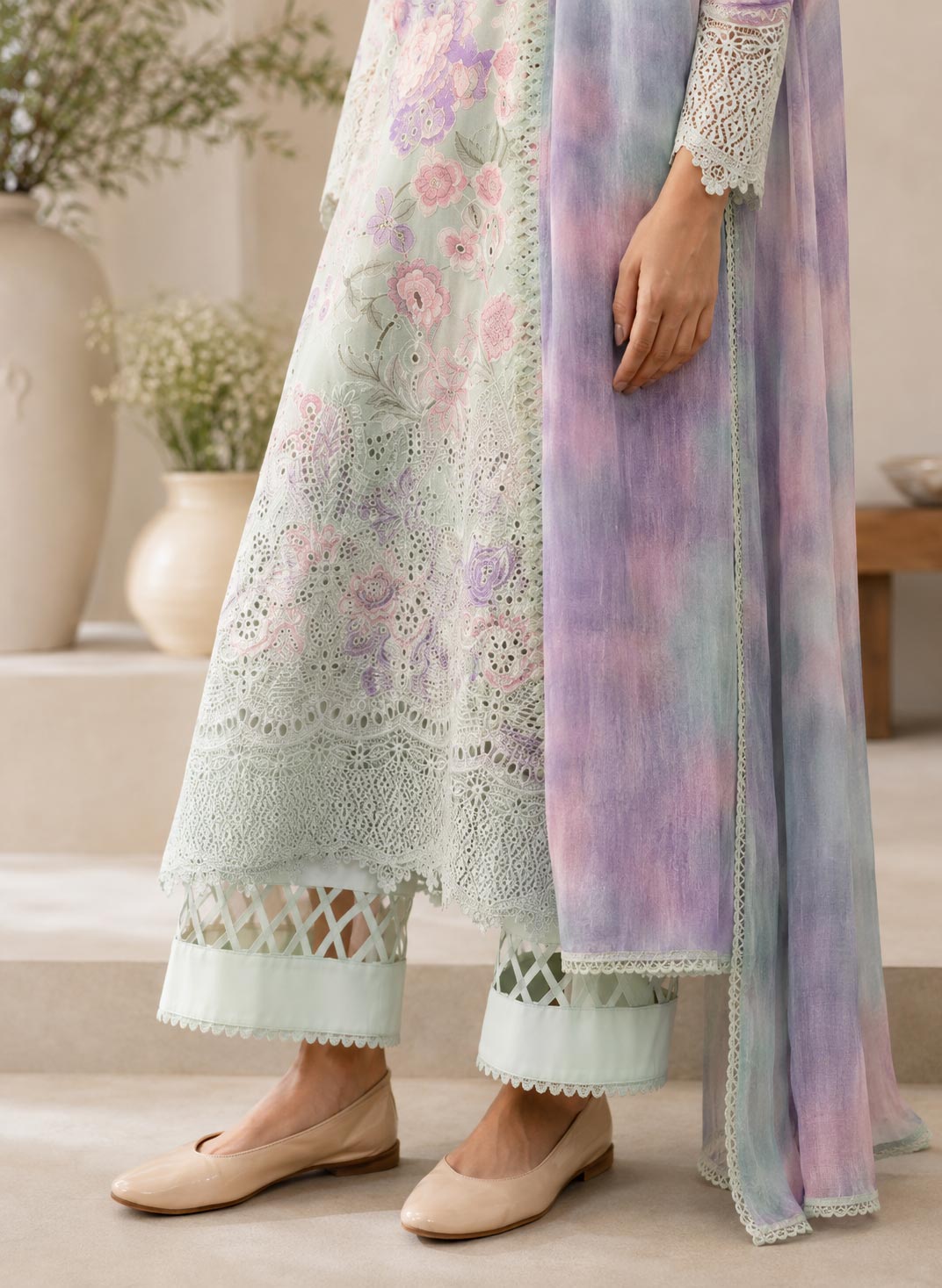 Sabiya 3 Piece Unstitched Suit